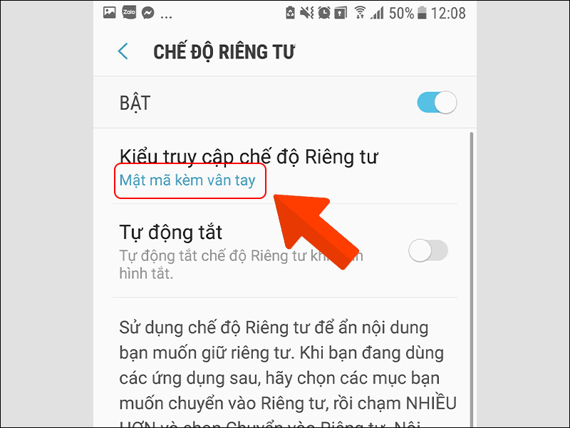 Thay đổi thành công kiểu truy cập